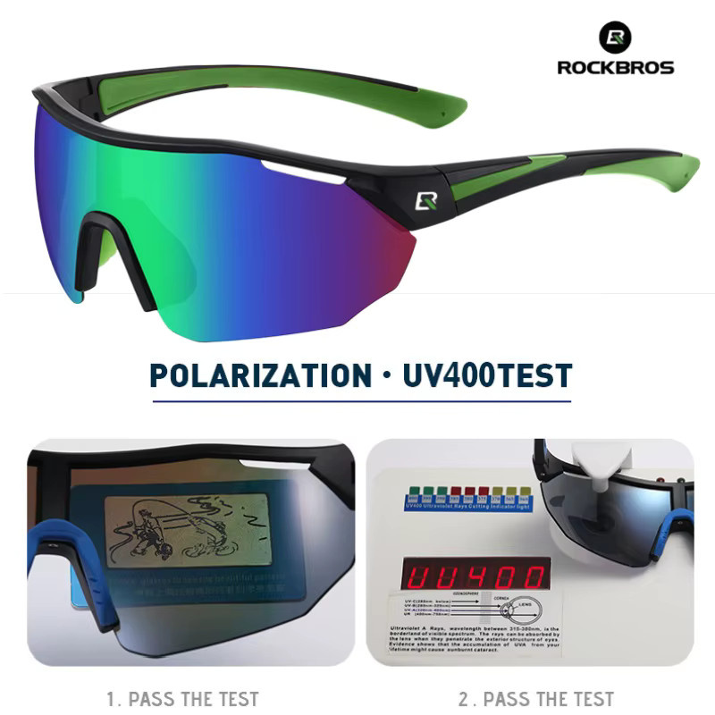 ROCKBROS Sportsonnenbrille, Unisex, Vollrand, Multicolor, Kunststoff - Bild 3
