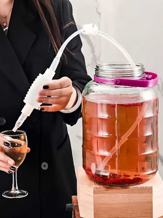 Halbautomatischer Brau-Siphon mit Ventil und Filter für Wein, transparentes lebensmittelechtes Rohr für Homebrewing, Länge: 2 m oder 2,5 m - Bild 6