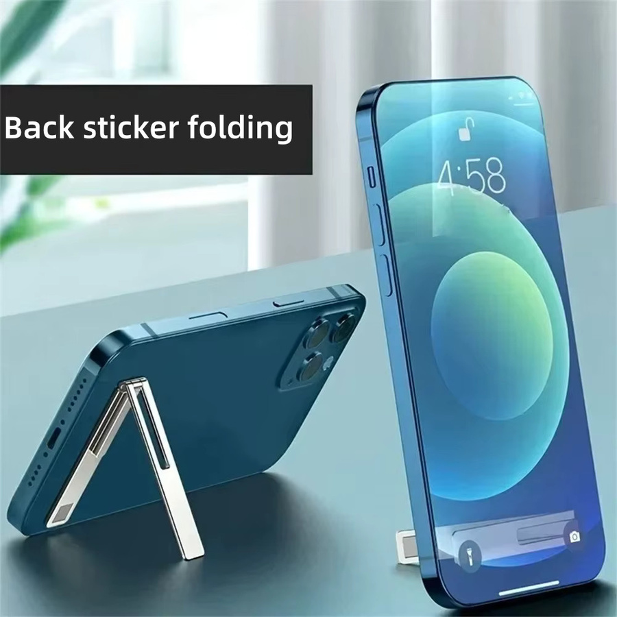 Magnetischer Handyhalter aus Metalllegierung in Silber, faltbarer Desktop-Handyständer für dein Smartphone - Bild 4