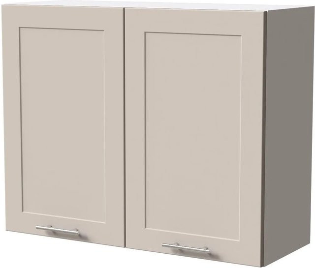 Feldmann-Wohnen Hängeschrank Oslo Küchenschrank Weiß Kaschmir Matt B/T/H: 90 x 32,5 x 72 cm - Bild 1