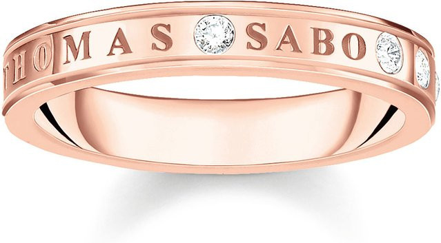 Thomas Sabo Ring, 925 Silber, Zirkonia, Damen, Ringgröße 54 - Bild 1