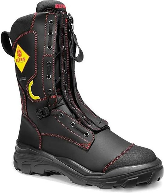 Elten Feuerwehrstiefel Form D FIRE PROOF GTX in Schwarz-Rot, Größe 47 - Bild 1