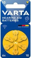 VARTA Hörgerätebatterie Typ 10 Zinc Air PR10 im 6er-Pack - Bild 1