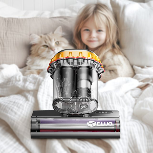E.LUO 3-in-1 Matratzenreiniger mit UV-C-Licht, Wärme und Staubsensor zur Entfernung von Milben und Tierhaaren - Bild 1