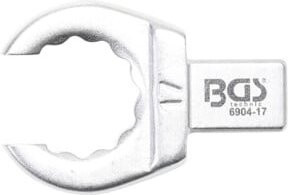 BGS Einsteck-Ringschlüssel 6904-17 aus Chrom-Vanadium in Silber, 17 mm, Aufnahme 9 x 12 mm - Bild 1