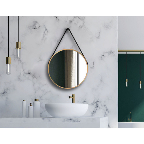TALOS Wandspiegel rund in Gold mit Durchmesser: 50 cm - Bild 3