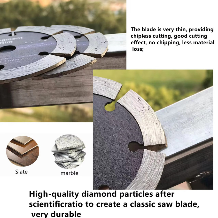 Diamant-Trennscheibe RSMXYO für Winkelschleifer zum Schneiden von Keramik, Beton und Marmor, Durchmesser: 76 mm - Bild 3