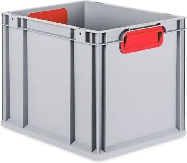 PROREGAL Eurobox Nextgen Color Transportbox mit Griffen, Rot, H x B x T: 40 x 32 x 30 cm, 30 Liter - Bild 1