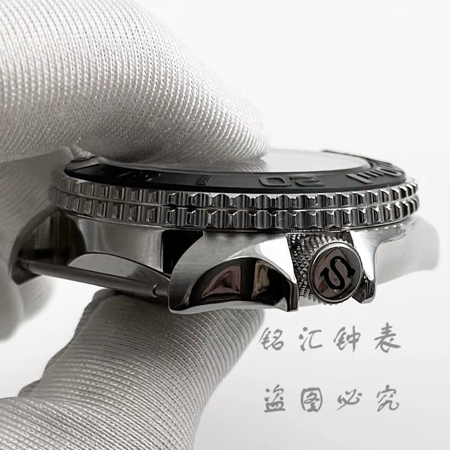 LIYAN Uhrengehäuse Edelstahl, Schwarz, 42 mm, Unisex - Bild 3