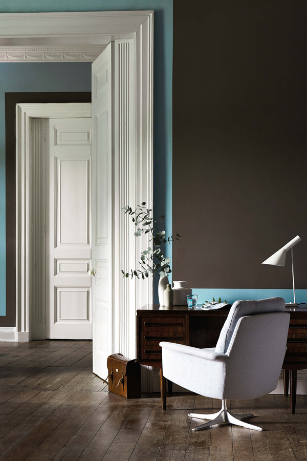 Little Greene Absolute Matt Emulsion Wandfarbe Sky Blue 103, 10 l - Bild 1