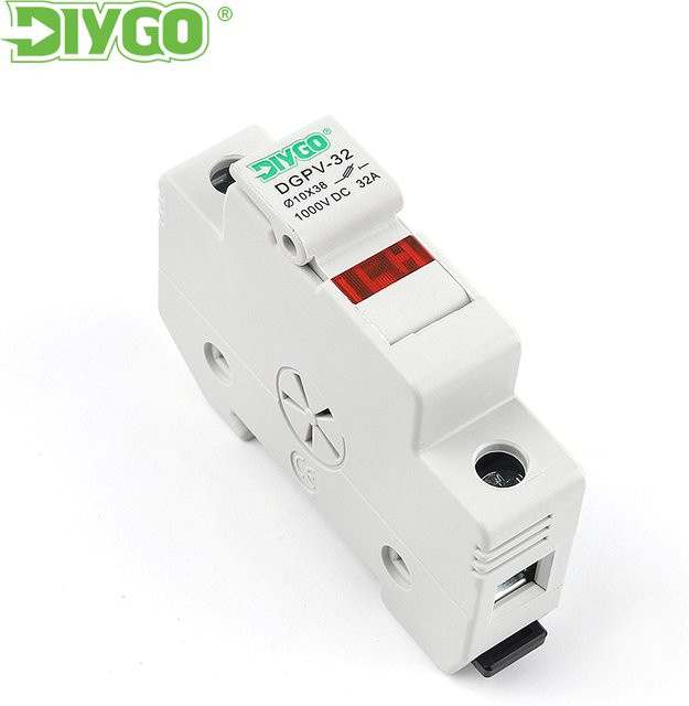 DIY GO Solar-PV 1000-V-Sicherungshalter für 10 x 38 mm PV-Sicherungseinsätze zur Photovoltaik-Schutzbasis ohne Sicherung - Bild 1