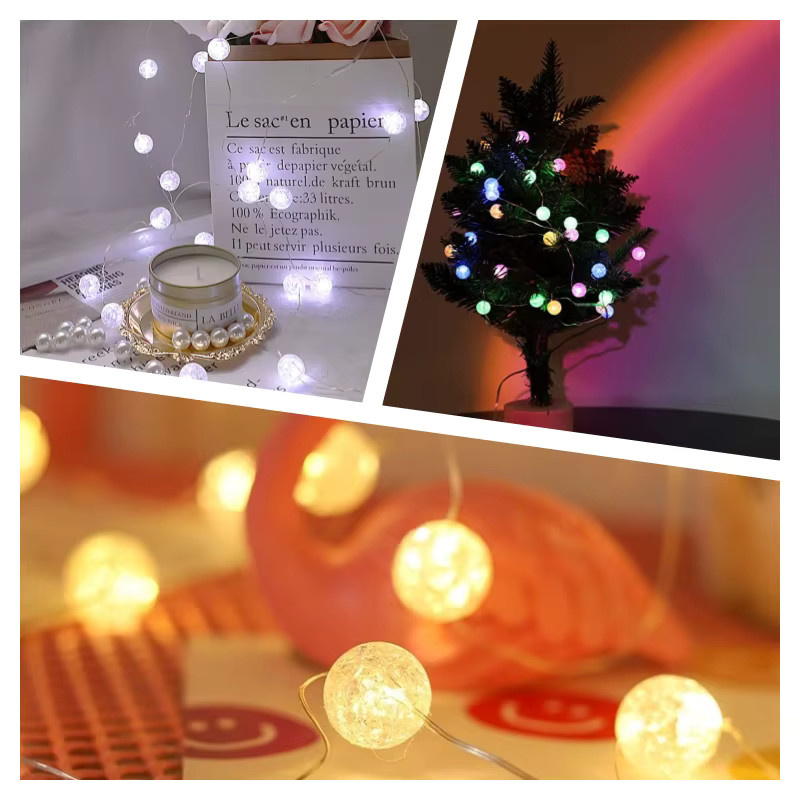 Feimefeiyou Batteriebetriebene LED-Lichterkette AG13 für Weihnachtsdekoration und Innendekoration - Bild 5