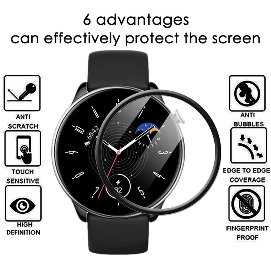 Mibro Displayschutzfolie für Mibro Watch Lite 2, transparent, Unisex - Bild 4