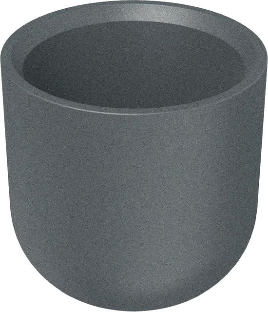 Prosperplast Blumentopf Molta Hoch Stabil in Granit Grau Durchmesser: 48 cm, Höhe: 48 cm - Bild 1