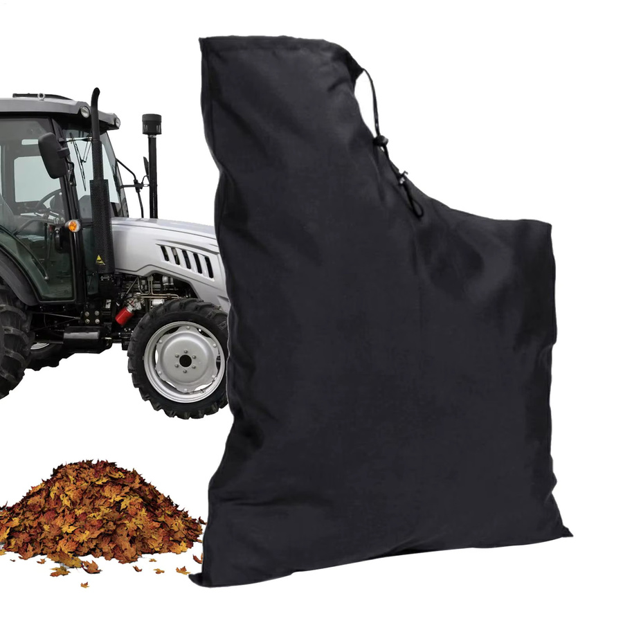 Garten Laubgebläse Auffangbeutel aus Oxford Polyester in Schwarz mit Reißverschluss für Laubbläser und Rasenmäher - Bild 2