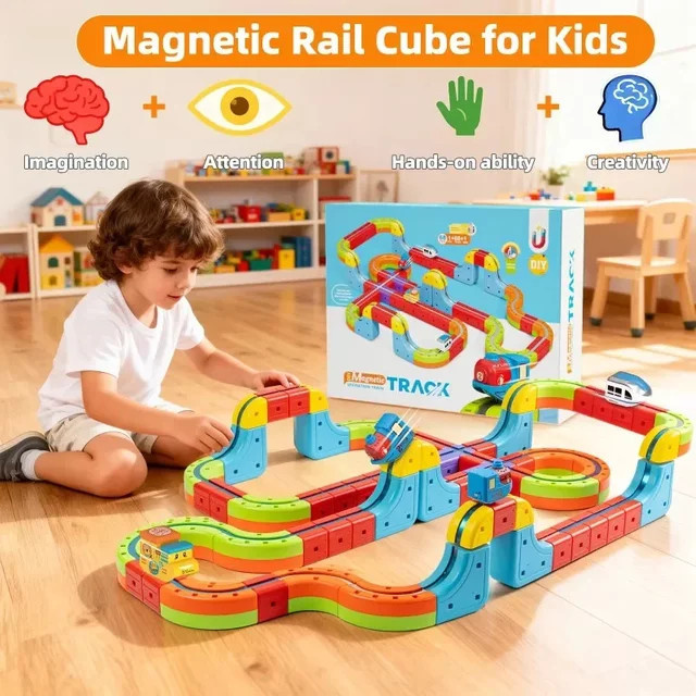 Adoowoo Magischer Elektronischer Eisenbahn-Schienenwürfel, Lernspielzeug - Bild 1