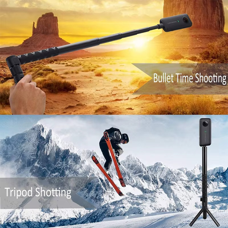 Insta360 Selfie Stick Bullet Time Bundle Griff für Insta360 X5 X4 X3 X2 und Action Kameras in Schwarz - Bild 5