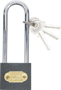BGS Do it yourself Vorhängeschloss Typ L mit extra hohem Bügel in Silber - Bild 1