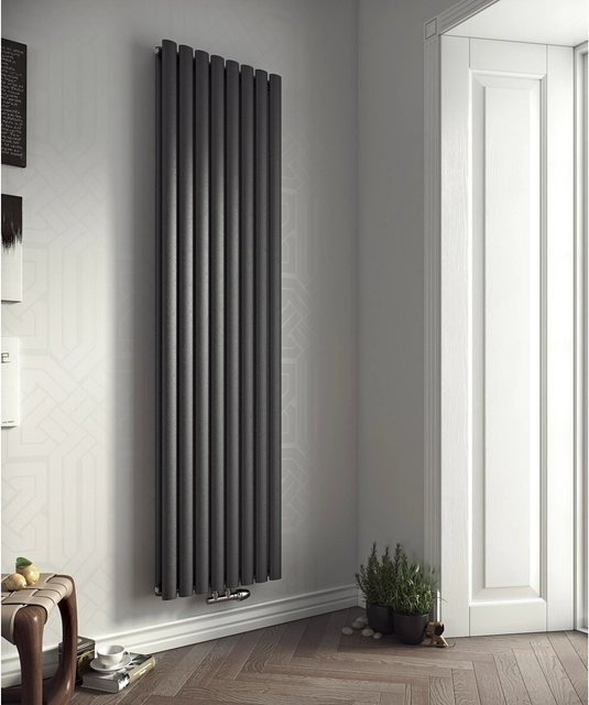 Ximax Heizkörper Fortuna Duplex Mittenanschluss Anthrazit B: 180 cm, H: 58,4 cm - Bild 1