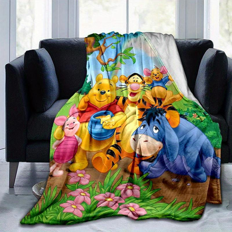 Yun Heng Three Winnie Puuh Freunde Kuscheldecke aus Flanell, Mehrfarbig, B: 80 cm, L: 120 cm - Bild 5