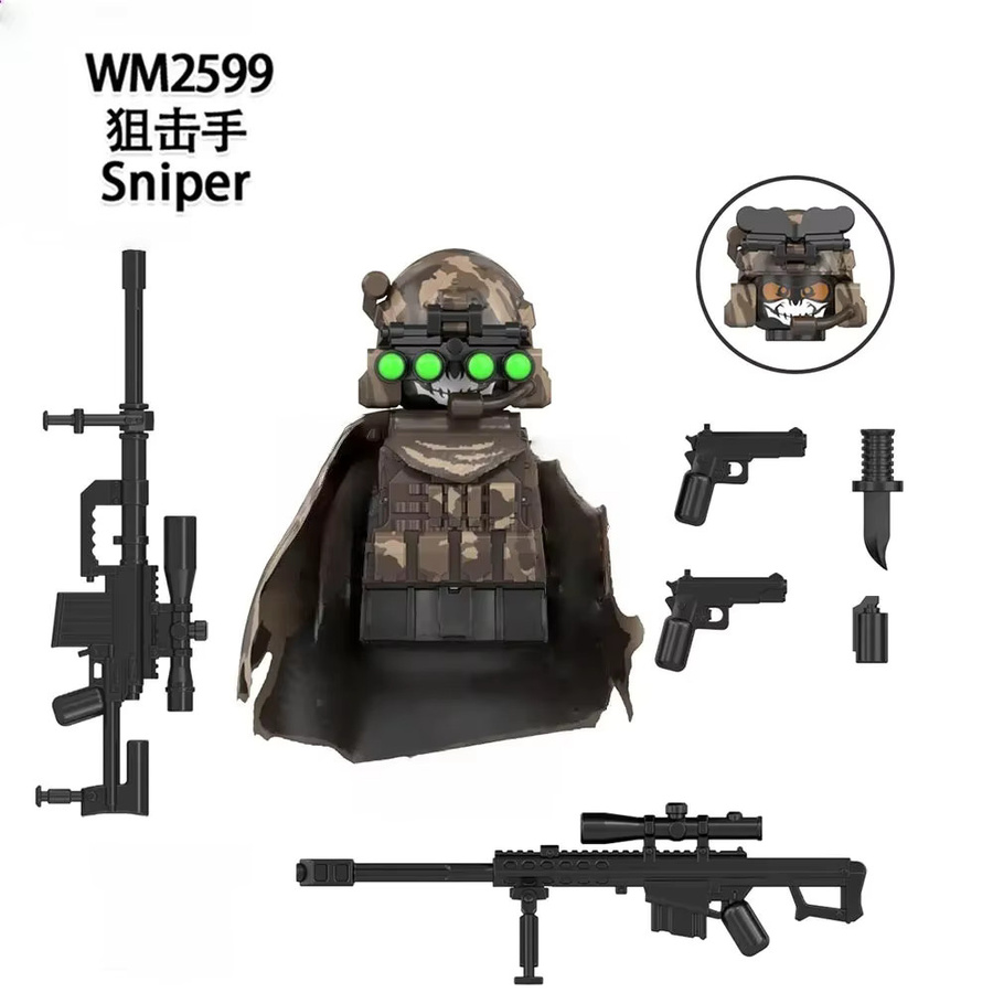 Potdemiel SWAT Special Forces Commando Soldat, Mini Action Figur, Polizei - Bild 3