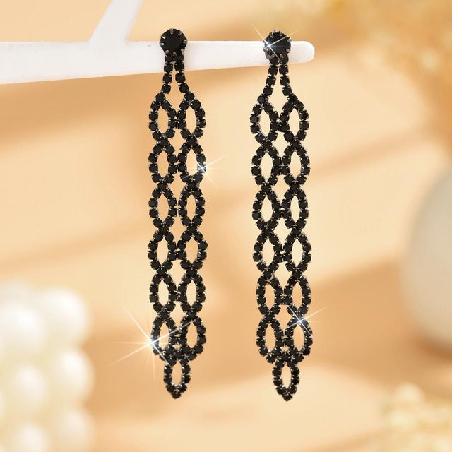 Lucky Star Jewelry Ohrringe, Strass-Hohlmuster, Damen - Bild 1