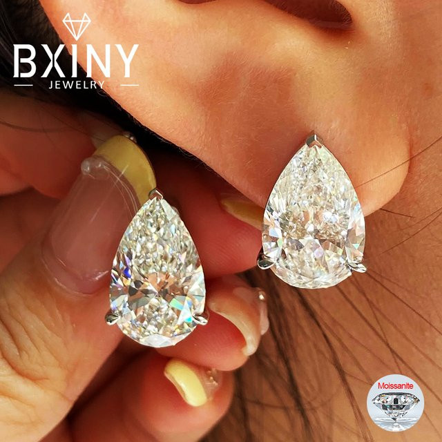 BXINY Ohrstecker, 925 Silber, Diamant, Damen - Bild 1