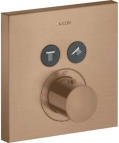 Hansgrohe Fertigmontageset ShowerSelect UP-THM Duschset mit Thermostat und Safety Stop in Brushed Red Gold (Rose Gold) - Bild 1