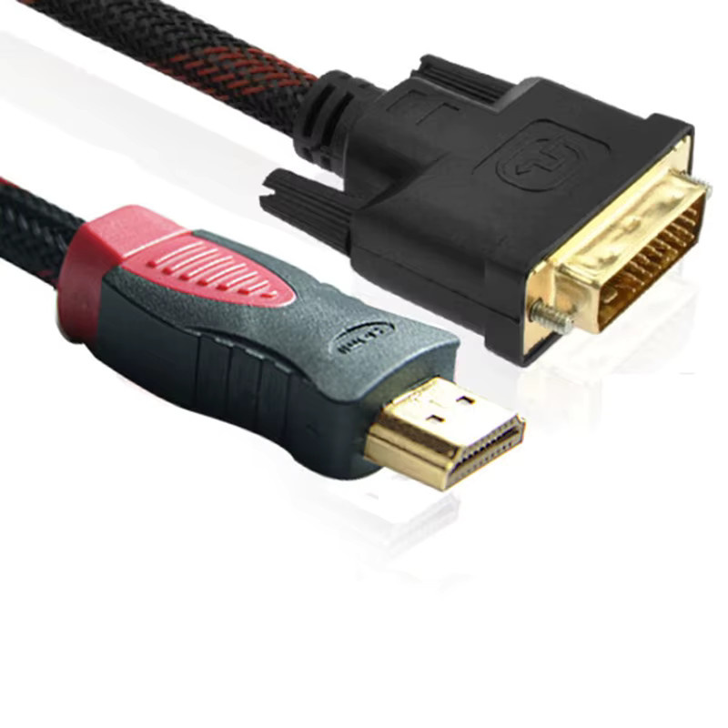 Wsellda DVI auf HDMI Video Kabel, vergoldete 24+1 Pin Stecker, 1080P Full HD, schwarz - Bild 4
