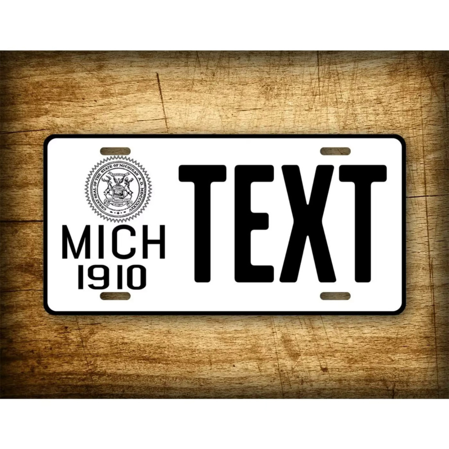 CIFBUY Michigan Vintage-Replikat Wanddekoration aus Metall in Weiß - Bild 2