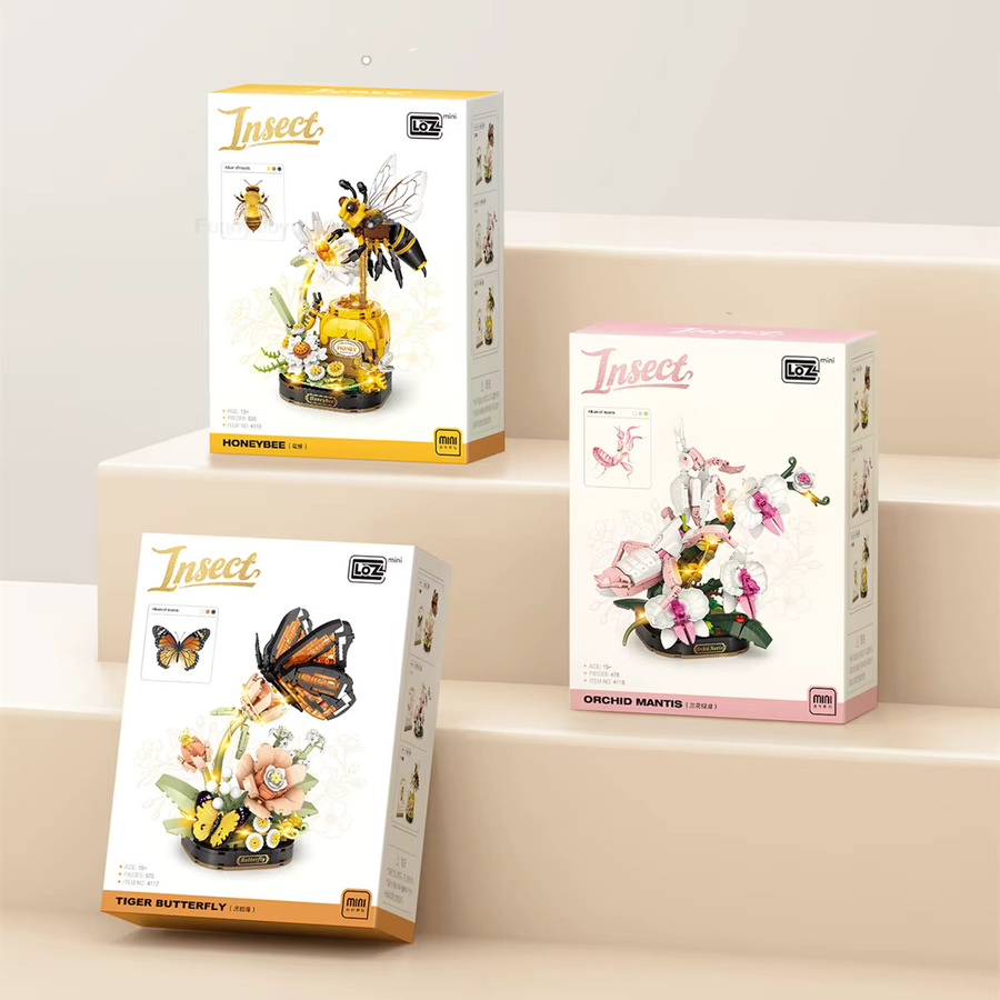 BALODY Insekten-Bausteine Orchideen-Mantis, Bauklötze, Bunt - Bild 2