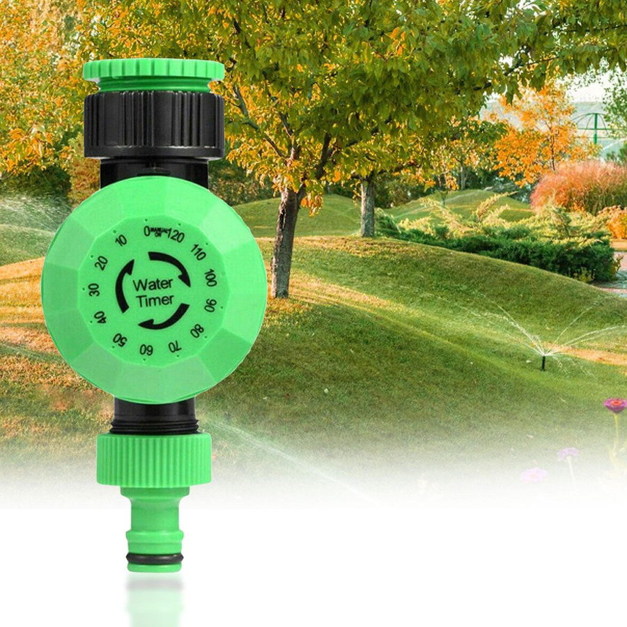 Mechanischer Bewässerungstimer mfySpace mit 2 Stunden Laufzeit, Gartenautomatik-Bewässerungssystem-Controller aus Kunststoff, 3/4 Zoll, Grün - Bild 2