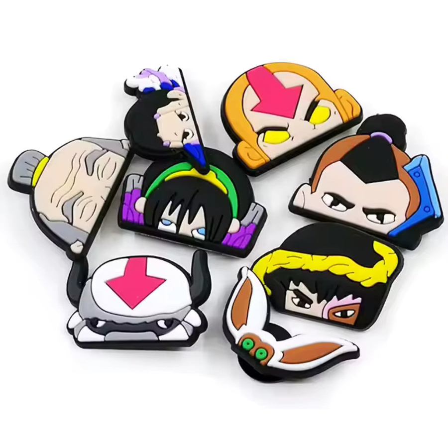 Hot Toys Charms, 8 Stück, Cartoon-Schuh-Charms, PVC - Bild 4