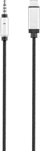 Renkforce Audio Anschlusskabel USB-C auf 3,5 mm Klinke, Schwarz, 1,2 m - Bild 1