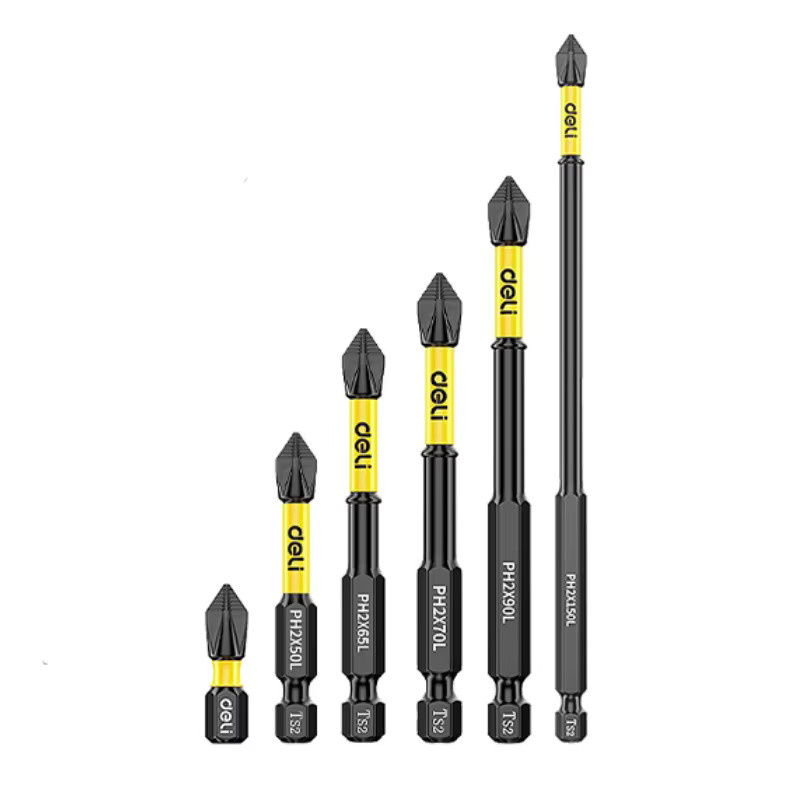 Deli 6-teiliges Kreuzschraubendreher-Set in Schwarz mit magnetischem Kopf und hoher Härte - Bild 7