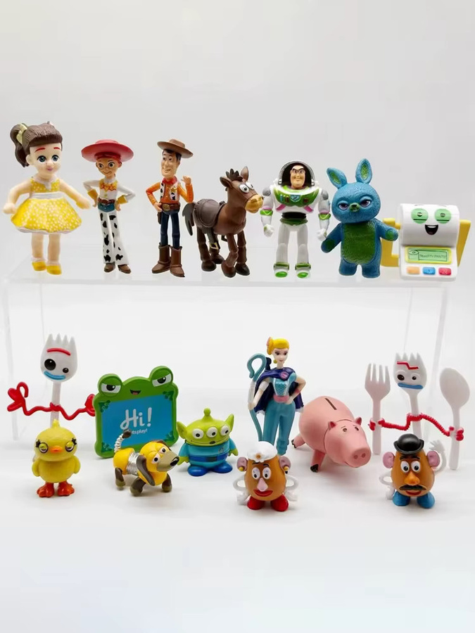 HEROCROSS Toy Story 4 Woody Buzz Lightyear Actionfigur, 17-teiliges Set - Bild 1