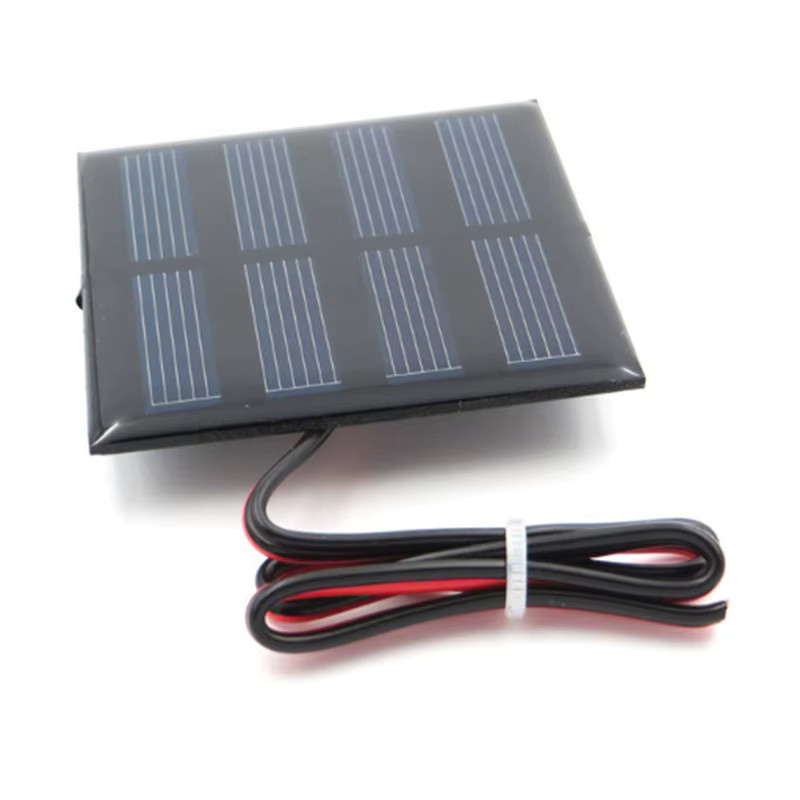 ecoflypower Mini Solarpanel-Modul-Kit Multifunktionales Silizium Solar-Ladegerät für DIY-Spielzeug in Schwarz - Bild 2