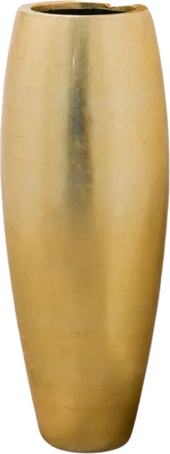 Pflanzkübel Elda von Aplanta in Gold, B/T/H: 29 x 29 x 100 cm - Bild 1