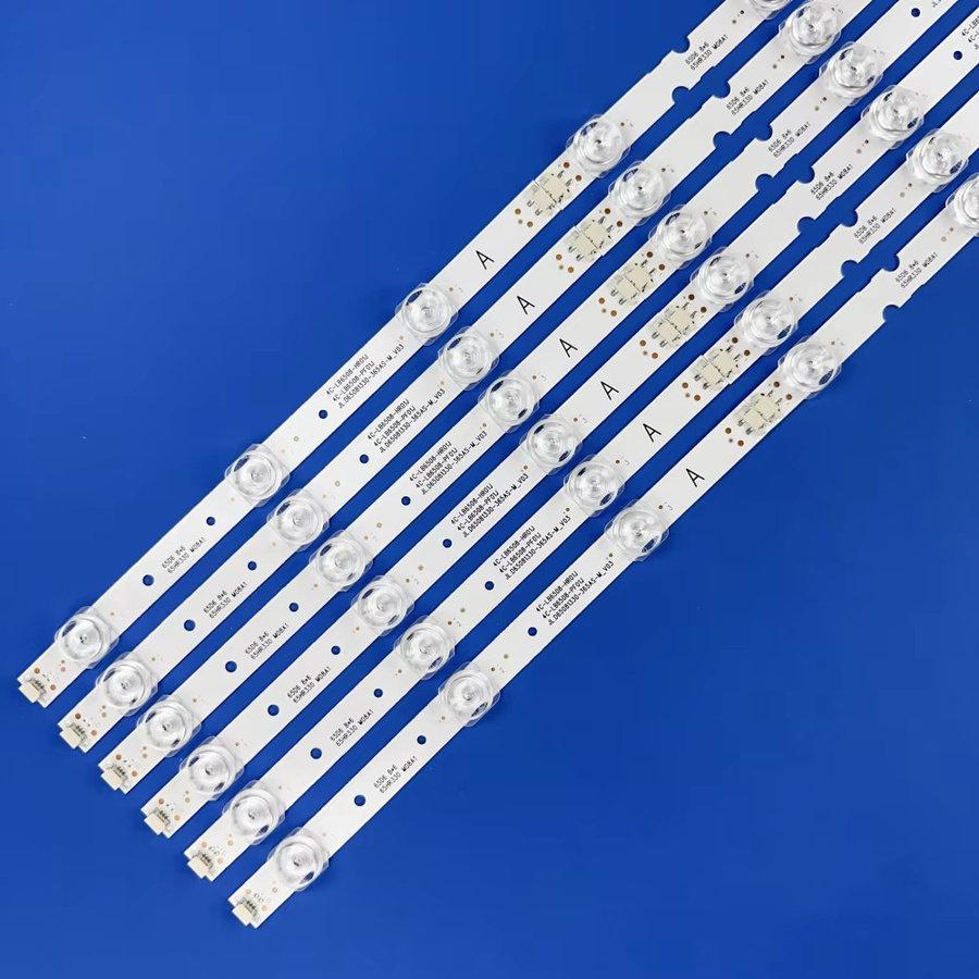 LED-Streifen für Thomson 65P65US, TCL 65DP600, 65S425TMBA, 65EP660, L65P65US, 65S421, 65HR330M08A1, 4C-LB6508-HR01J, PF01J, 65ud6326 in Weiß - Bild 4