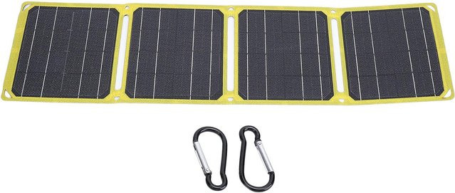 TOMTOP JMS Faltbares Solarpanel 40W mit ETFE Monokristallinem Silizium, Wasserdicht, USB Typ C und DC, Schwarz - Bild 1