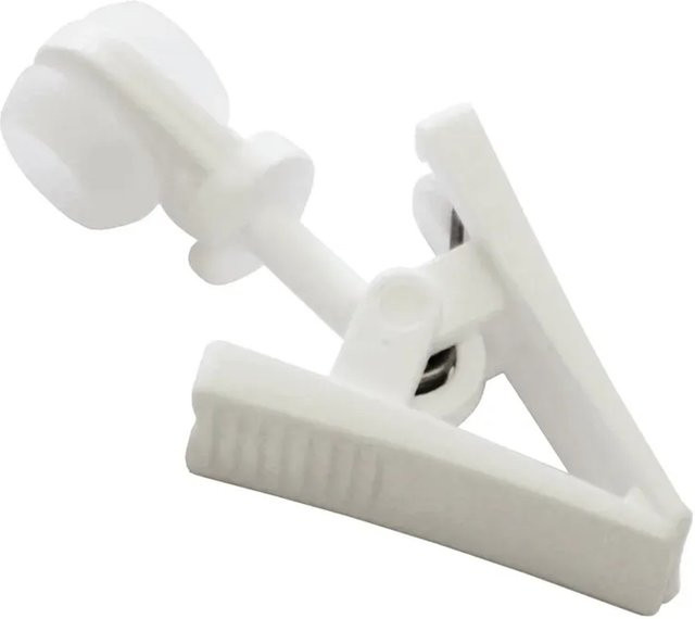 Gardinia Rollringe mit Klammer aus Kunststoff in Weiß, 20er Pack - Bild 1