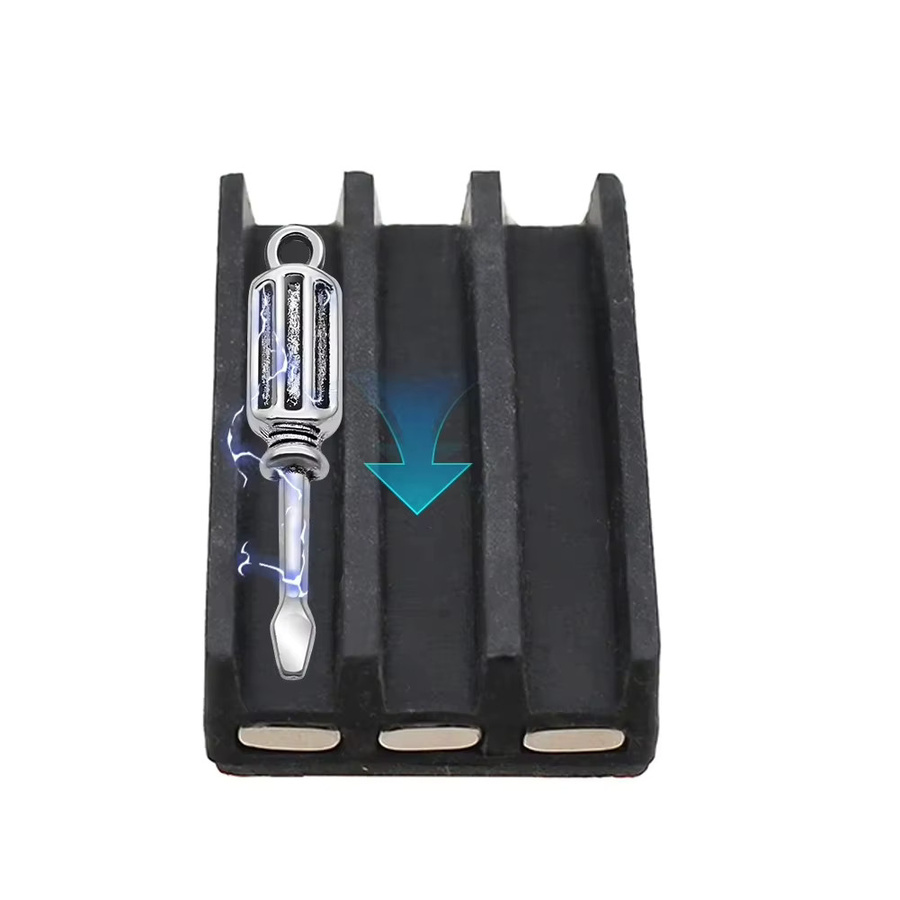 Magnetischer Bithalter Set in Schwarz für Milwaukee und Dewalt Schlagschrauber und Bohrer - Bild 2