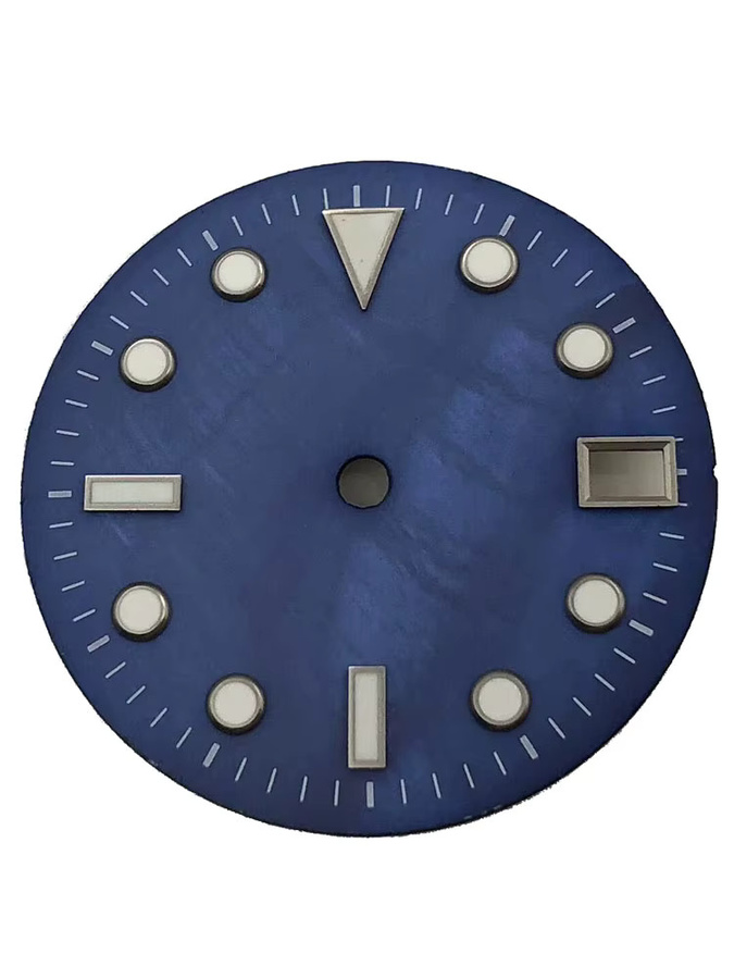 Neiton Zifferblatt, NH35-Uhrwerk, 28,5 mm, Grün, Gelb, Blau, Schwarz, Weiß - Bild 4