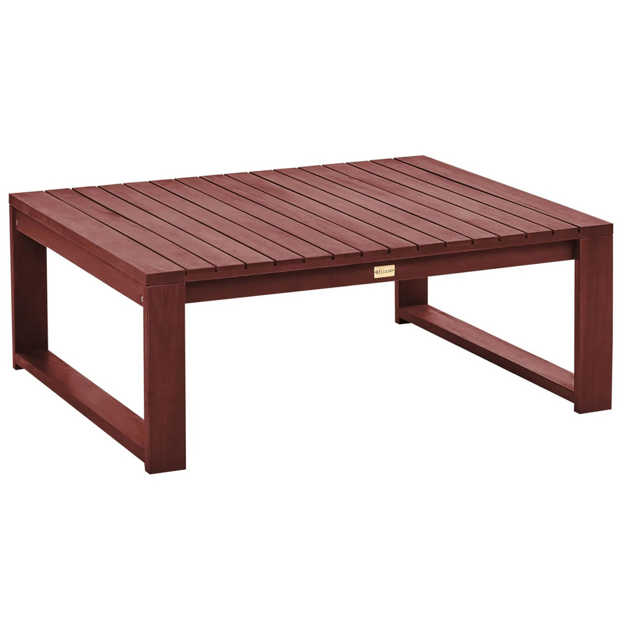 Beliani Gartentisch TIMOR aus Akazienholz in Dunkelrot, B/T/H: 90 x 75 x 35 cm - Bild 2