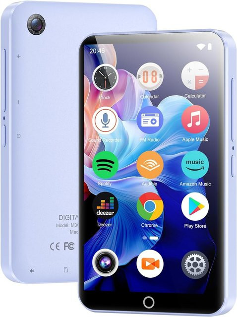 Joliker Kinder MP3-Player mit Kamera und 4,02-Zoll-Touchscreen, 80 GB Speicher, Bluetooth und WLAN in Lila - Bild 1