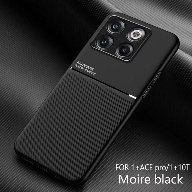 Magnetische Leder-Handyhülle für OnePlus 10T und OnePlus ACE Pro 5G mit weichem Rahmen - Bild 1