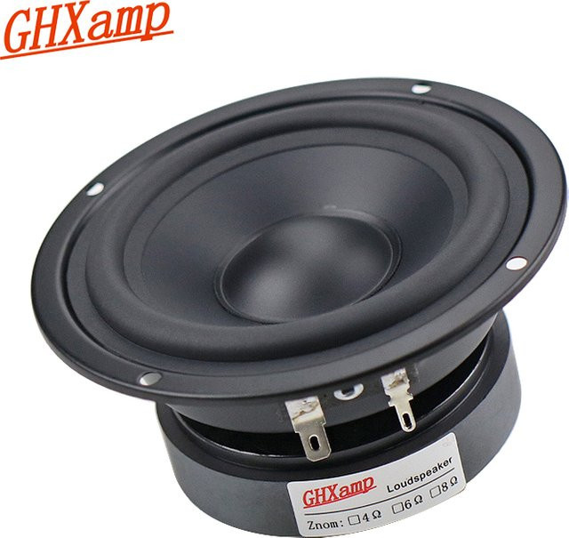Mediant Home Mitteltöner-Lautsprechereinheit für HiFi, 4 Zoll, 80 W, Schwarz, 1 Stück - Bild 1
