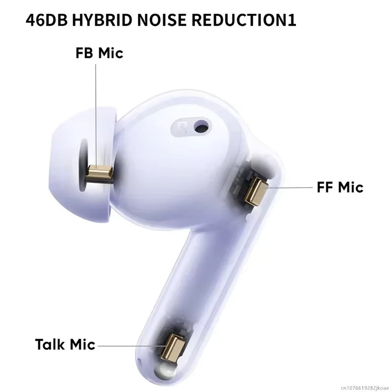 realme Buds T310 True Wireless Kopfhörer in Schwarz mit aktiver Geräuschunterdrückung und Bluetooth 5.4 - Bild 1