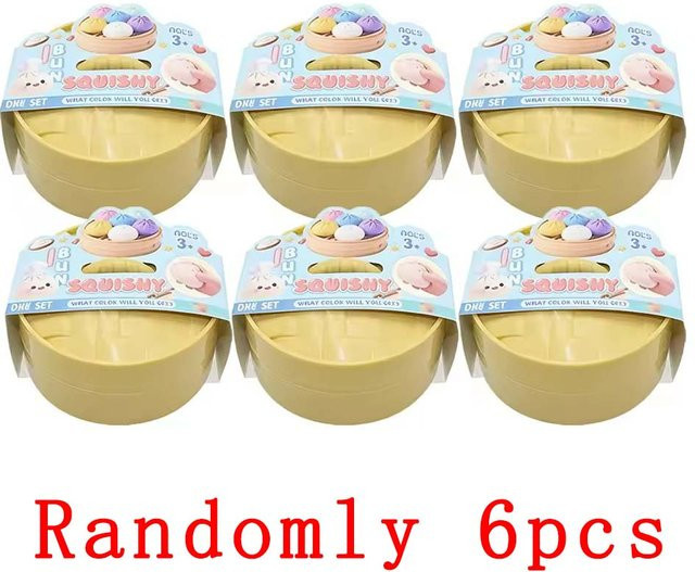 BC Pet Supplies Regenbogen-Knödel-Squishies, Sensorisches Quetschspielzeug - Bild 1