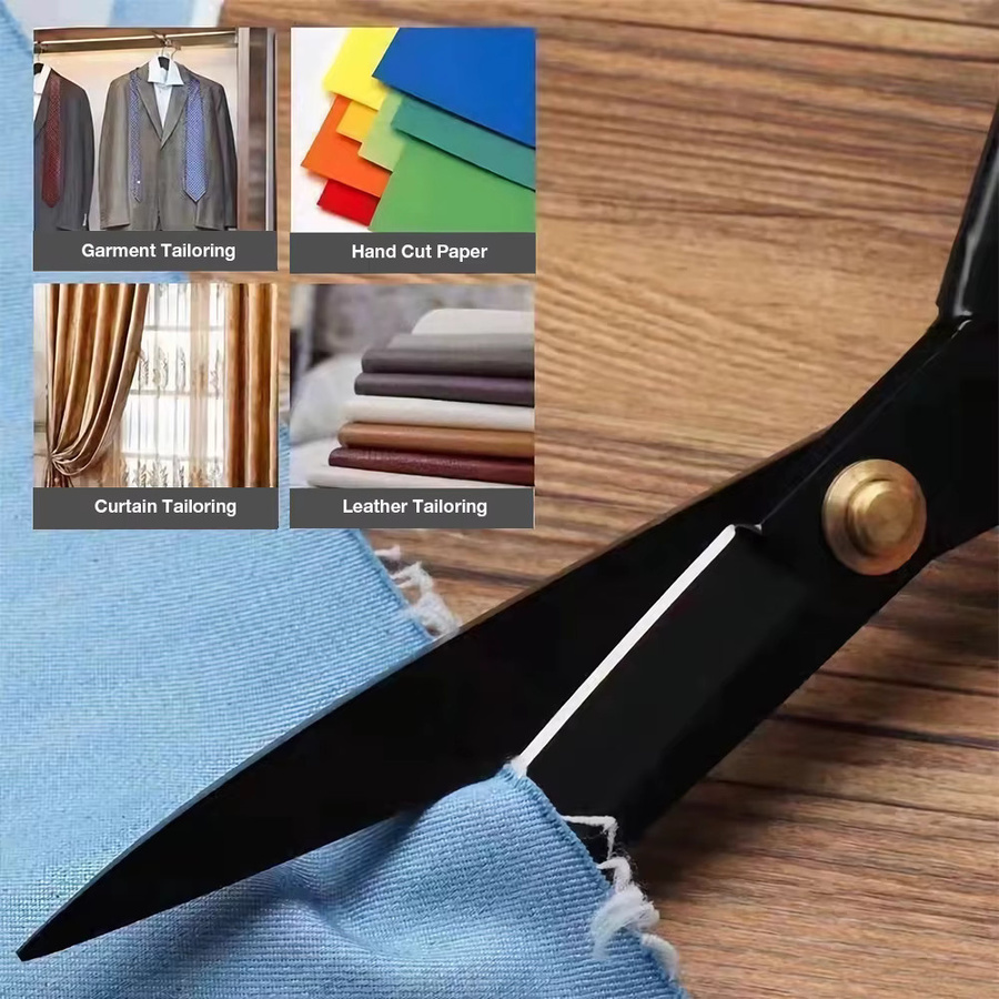 Professionelle Schneiderschere von xituo für Stoff und Leder, scharfe industrielle Nähschere, Länge: 20,32 cm - Bild 6